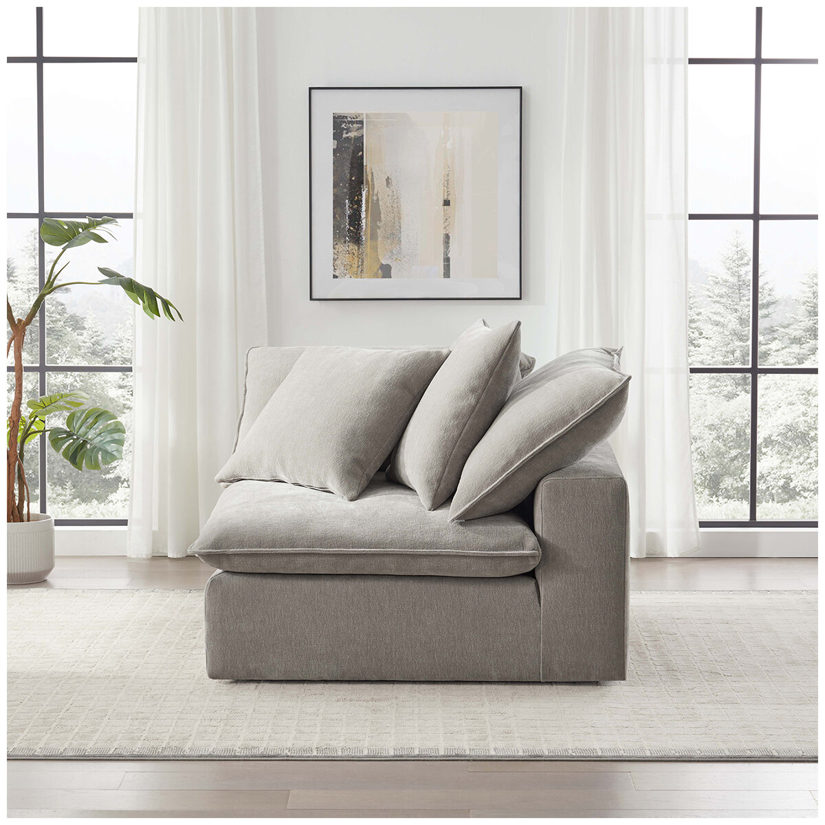 Aiden & Ivy Corner Sofa With 2 Pillows Of The Sereen Sectional