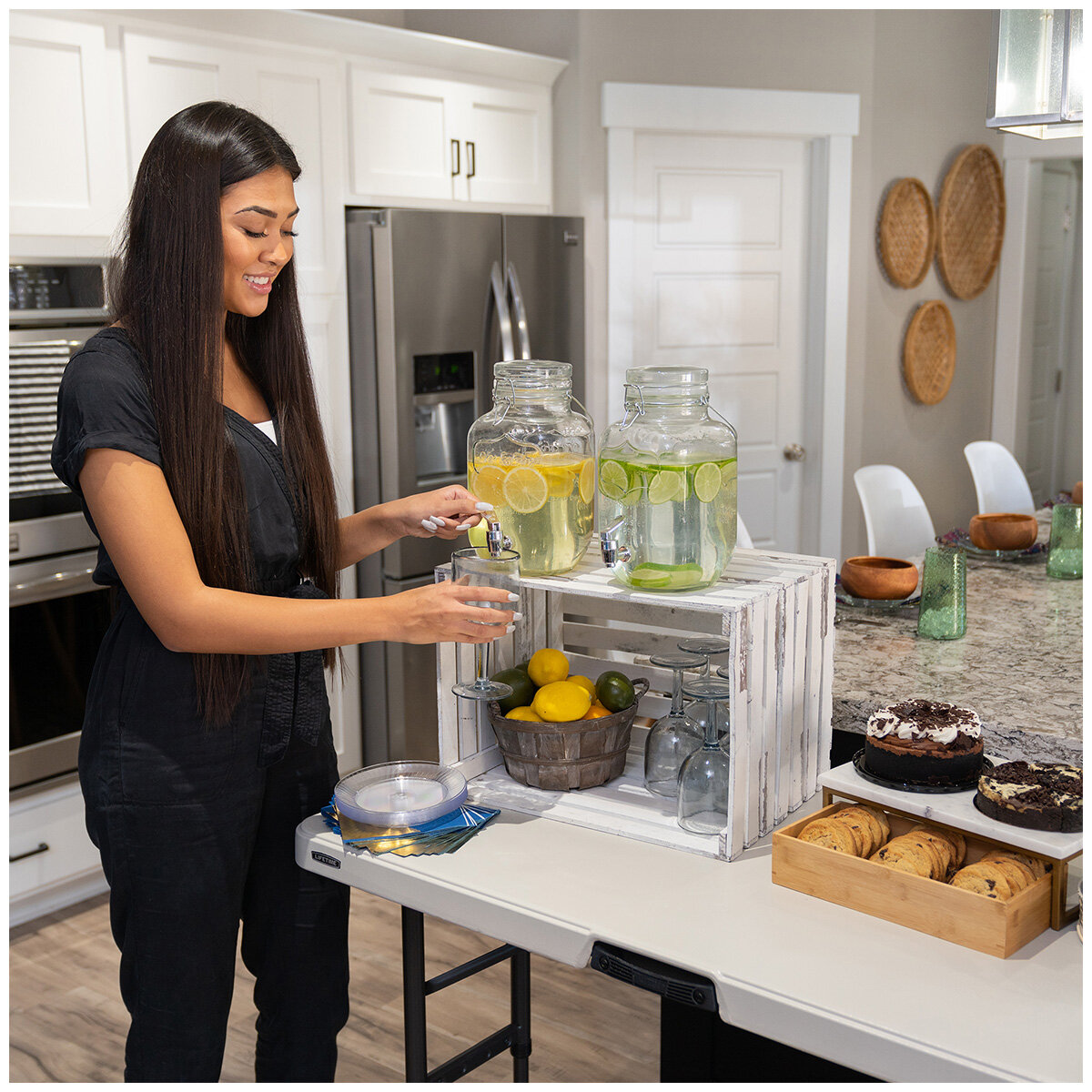 Lifetime Adjustable Height Folding Table