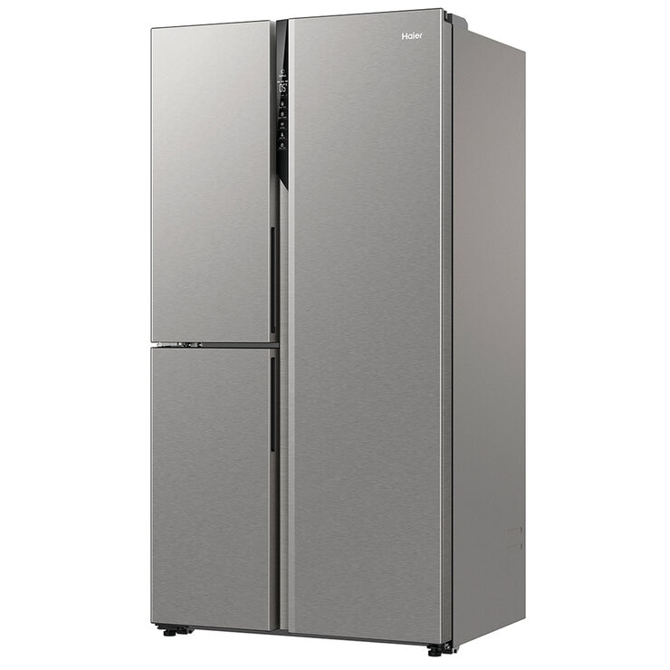 Haier 574L 500 Series S+ Three Door Side By Side Refrigerator Freezer Satina HRF575XS