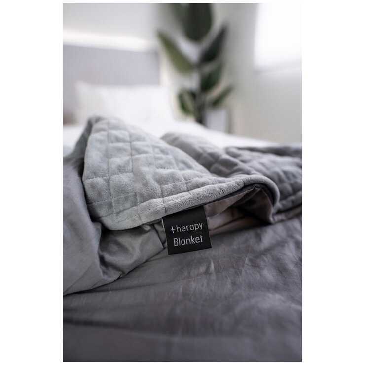 Therapy Super King Blanket with Cover Space Grey 14kg