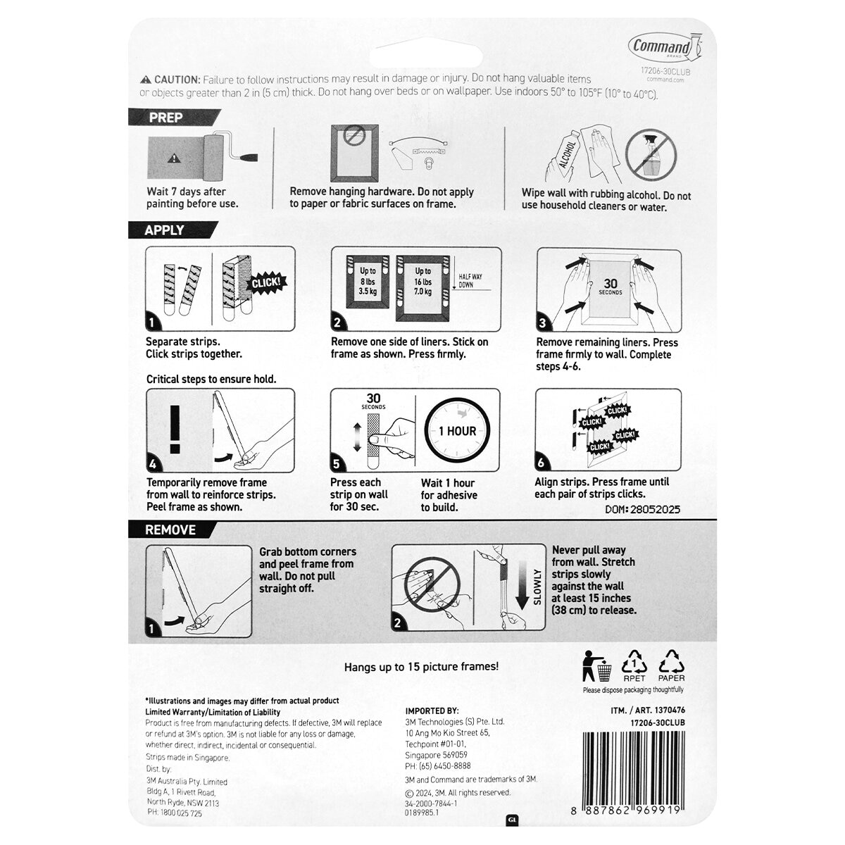 3M Command Picture Hanging and Hooks Assorted Packs
