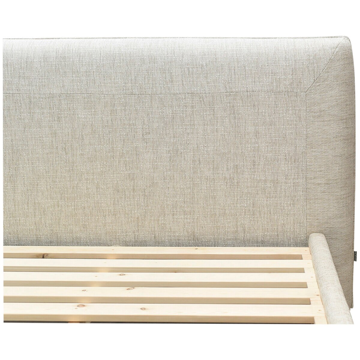 Moran Ora King Bedhead with Encasement and Slats Natural