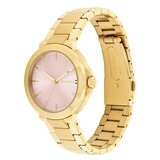 Tommy Hilfiger Lori Gold Steel Blush Dial Women's Watch