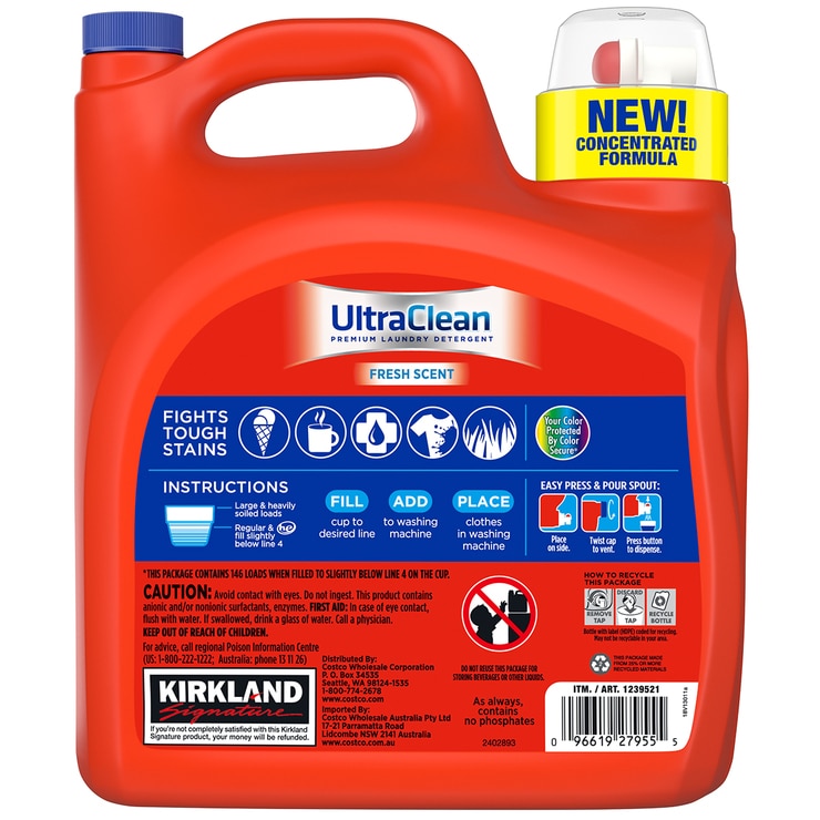 Kirkland Signature Ultra Laundry Liquid 5.73L Costco Australia