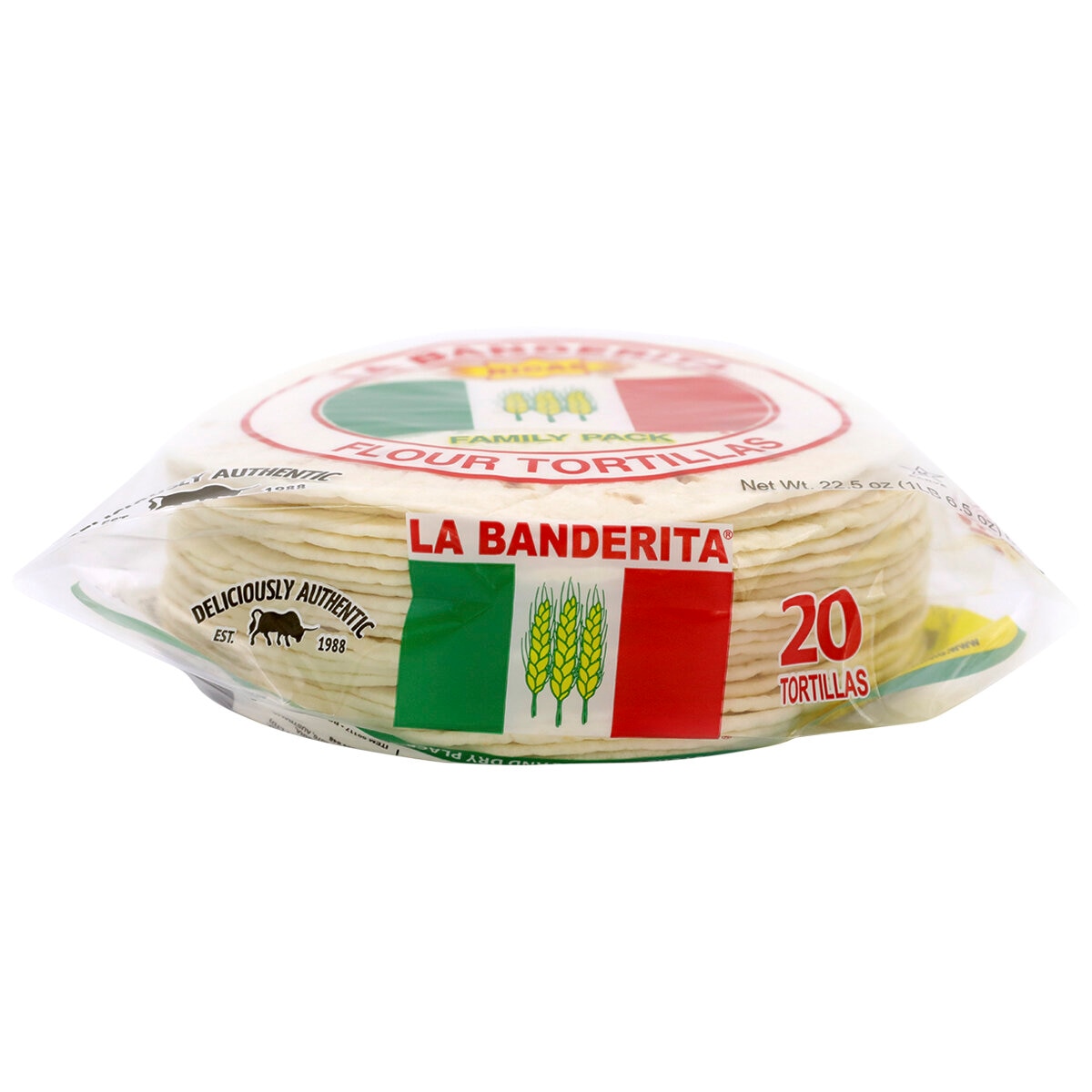 La Banderita Flour Tortillas Family 20 Pack 640g