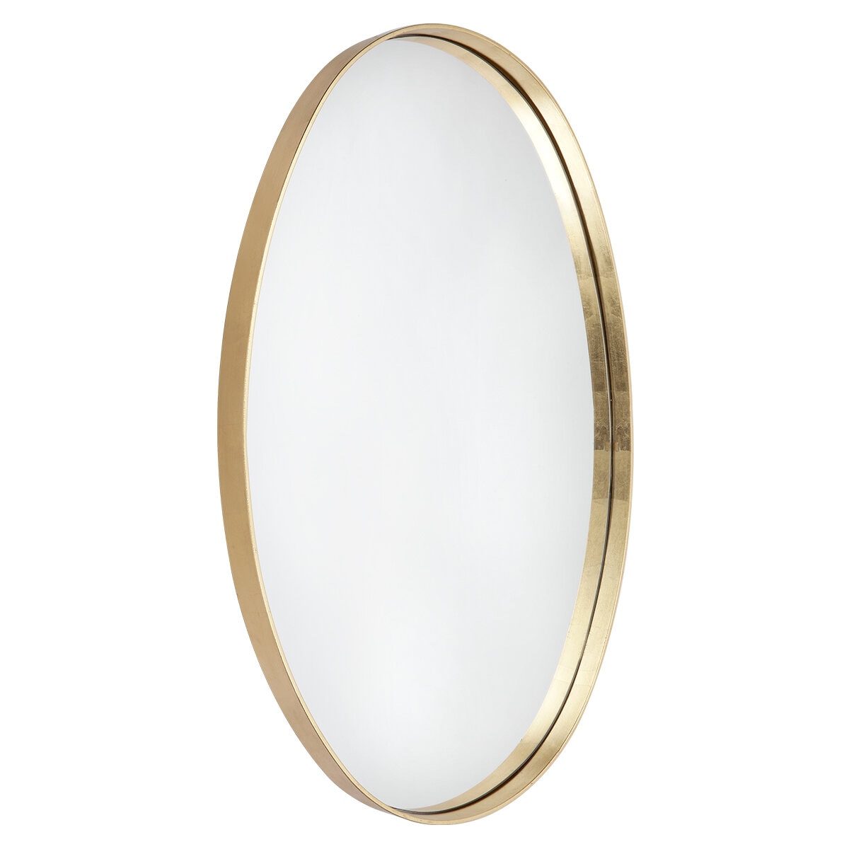 CAFE LIGHTING & LIVING Lucille Oval Wall Mirror Gold Leaf