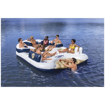 Tobin Sports 7 Person Seas The Day Giant Inflatable Lake Island