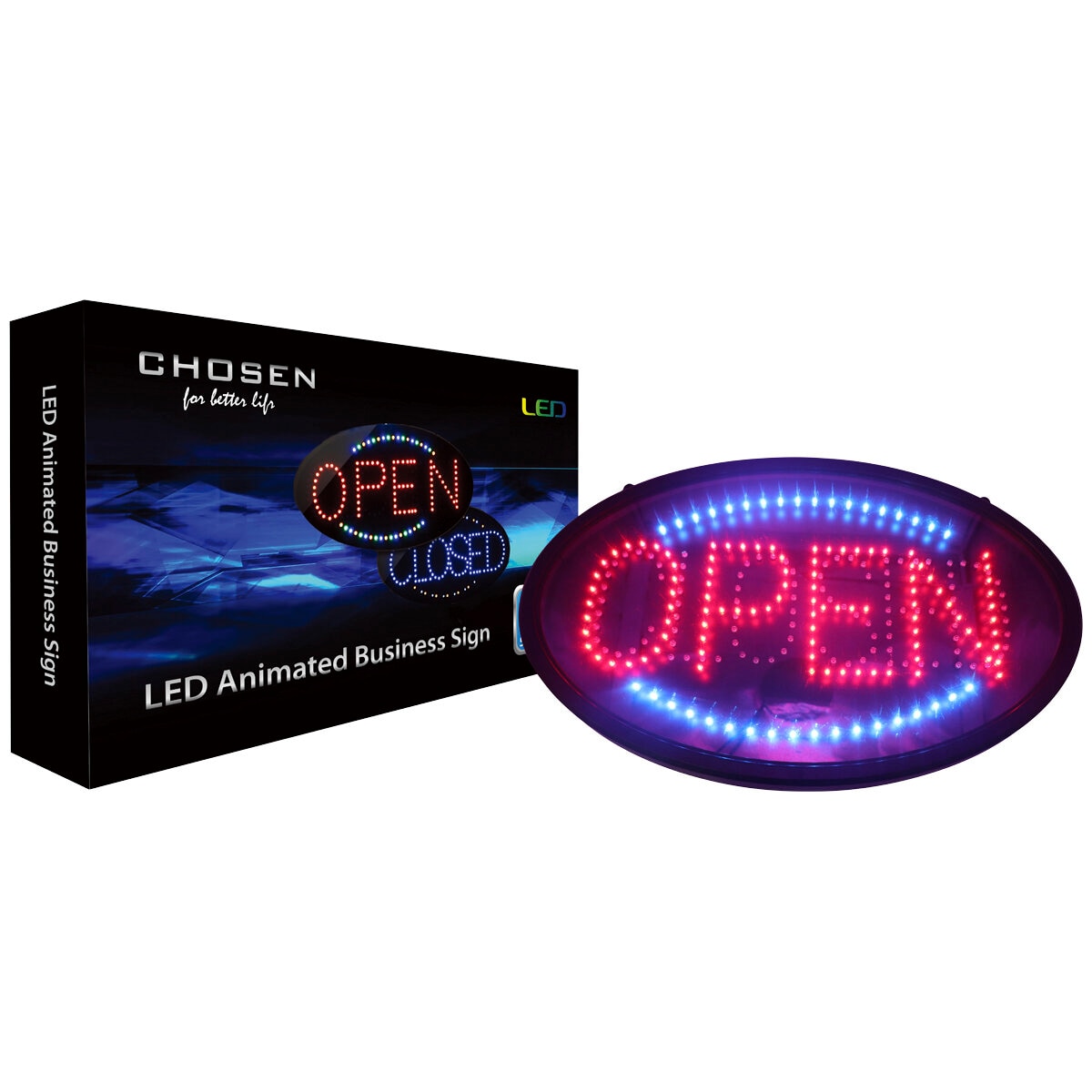 Chosen LED Neon Open Close Sign