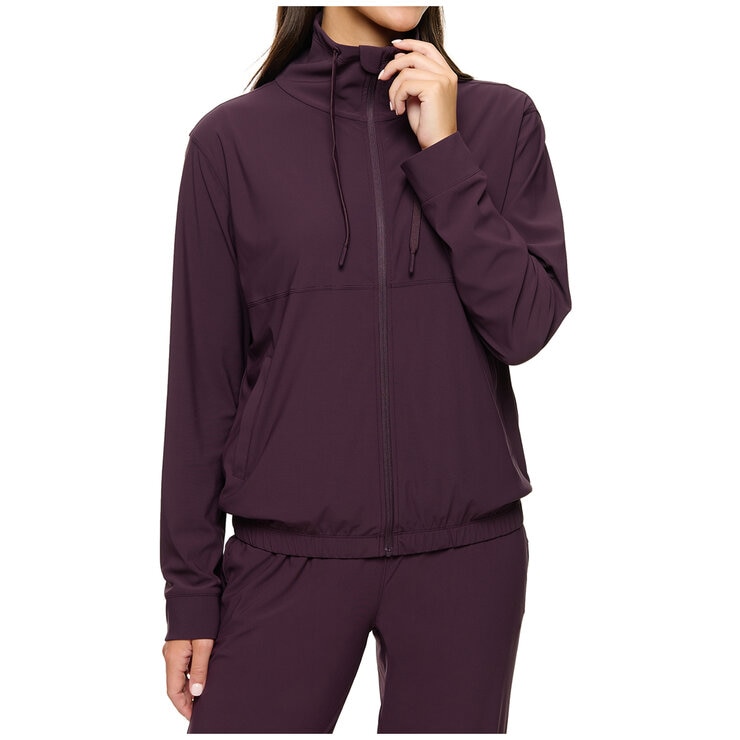 Kirkland Signature Ladies Active Zip Jacket Prune
