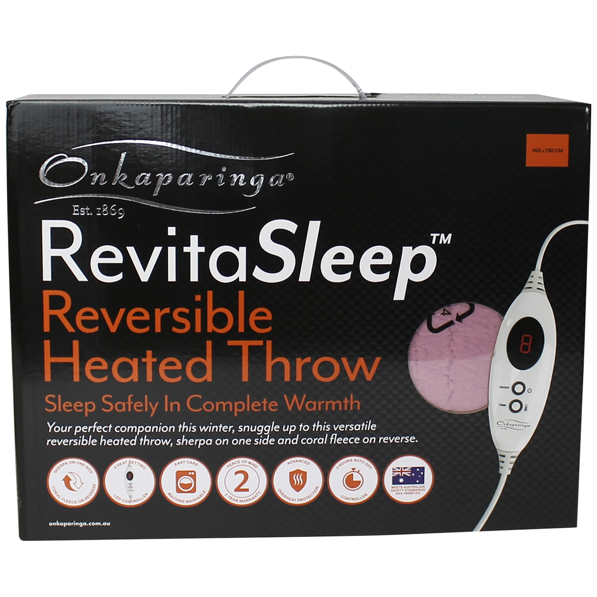 Onkaparinga Home Reversible Heated Throw Costco Australia