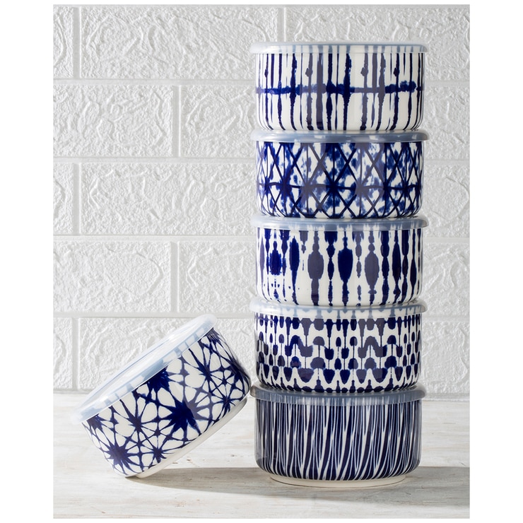 Signature Housewares Embossed Bowls with Lids 6pc | Costco Australia
