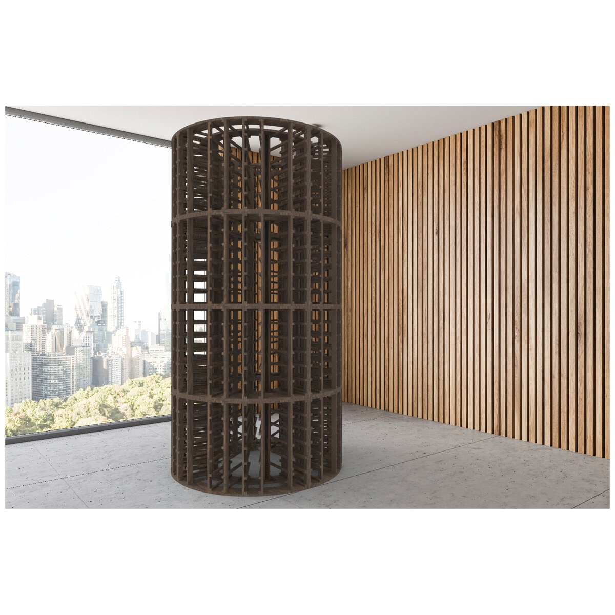 Wine Stash Wine Column American Walnut