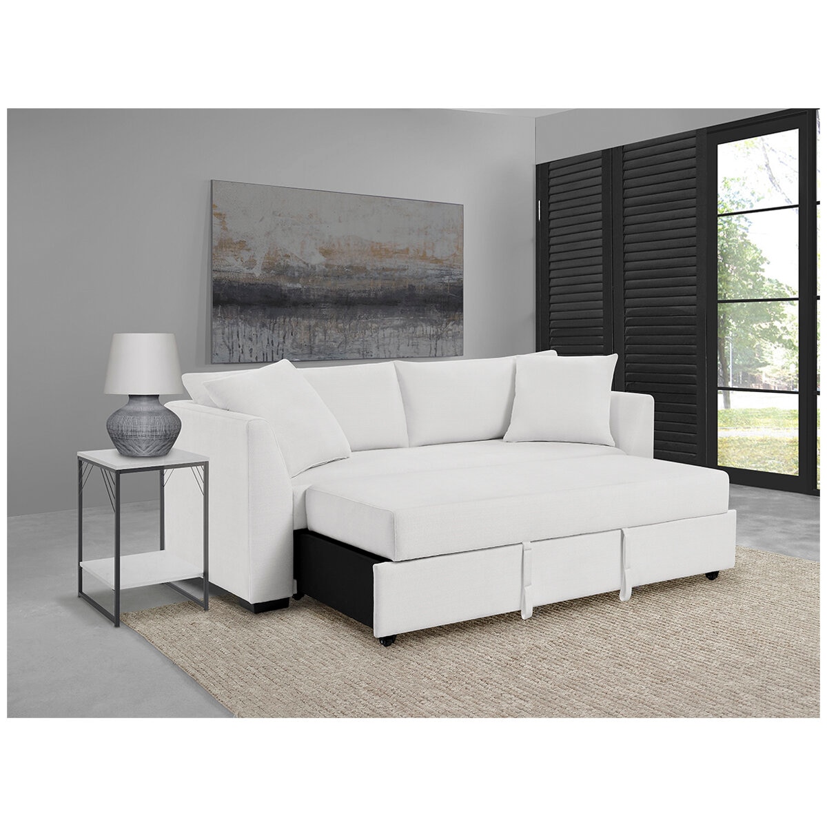 Thomasville Queen Sleeper Sofa White