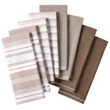 Culinary Classic Shelby Kitchen Towel 8 Pack Mocha