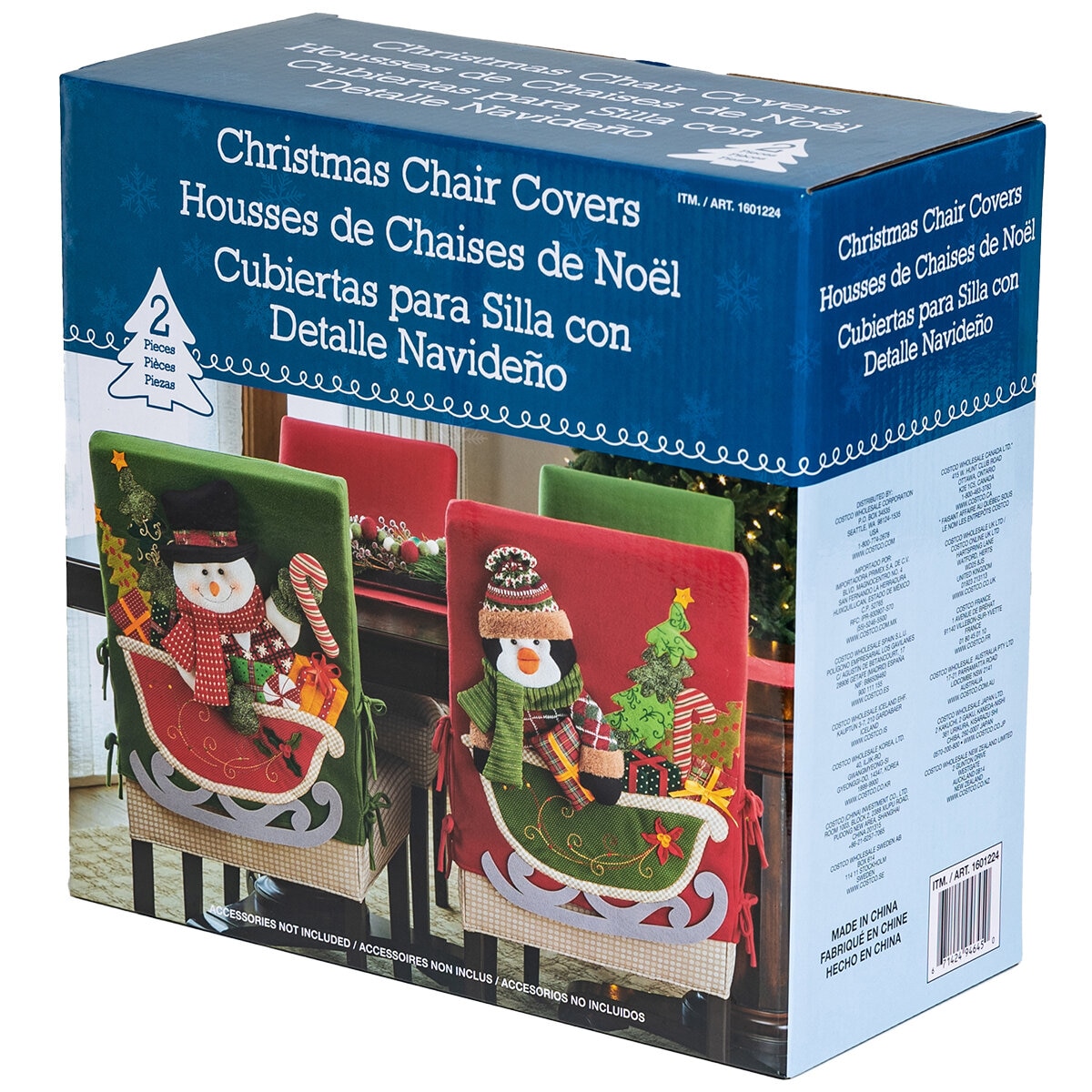 Christmas Chair Covers 2 Pack