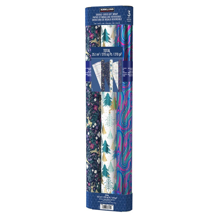 Kirkland Signature Opulant Gift Wrap 3 Pack Kirkland Signature Opulant Gift Wrap 3 Pack