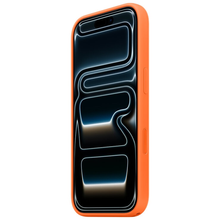 iPhone 17 Pro Max Silicone Case with MagSafe Orange