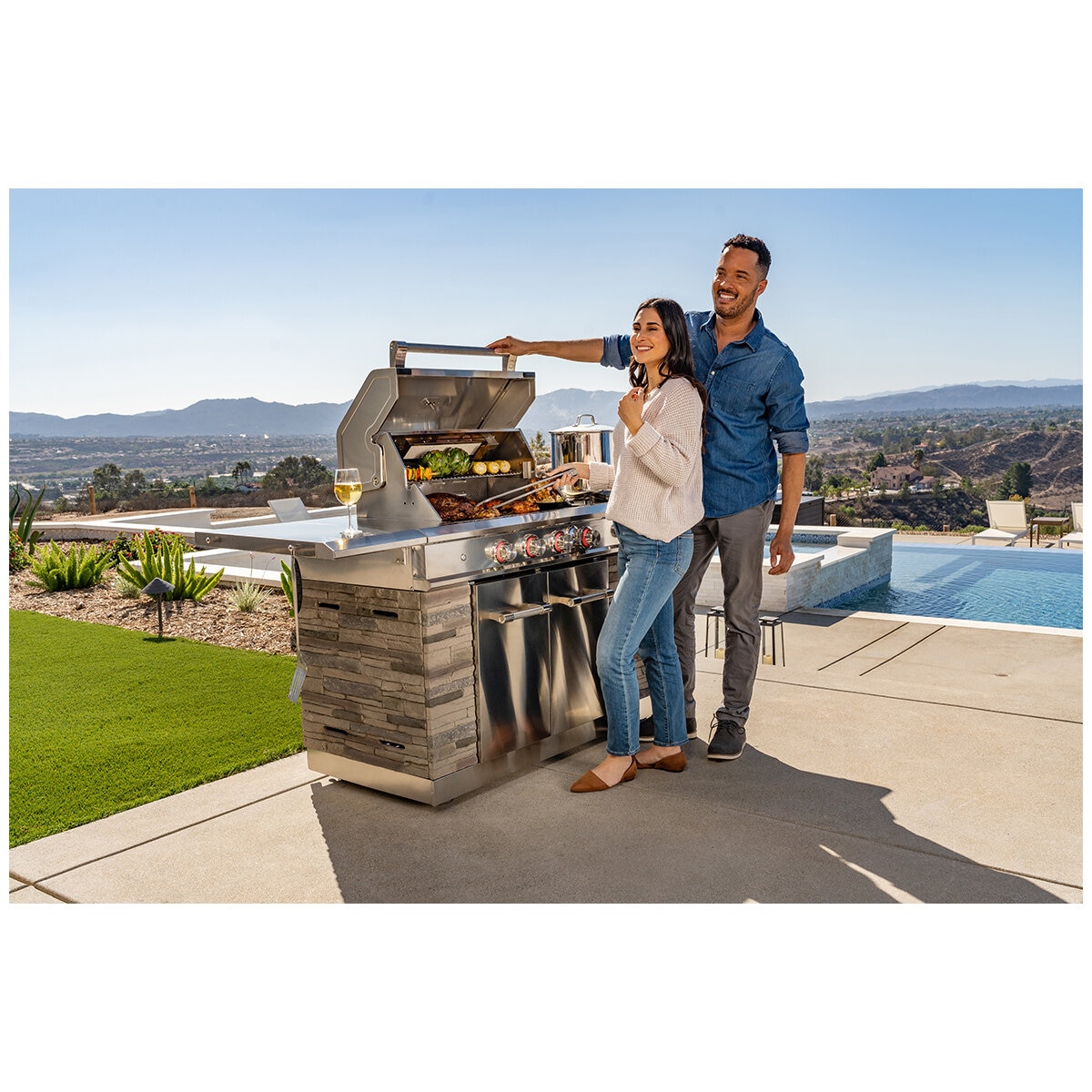 Kirkland Signature Stone Island Burner Gas Grill Costco, 48 OFF