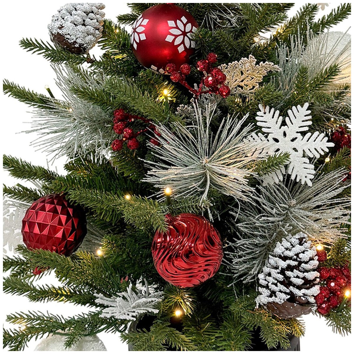 CGH 91.44cm Pre-Lit Decorated Pine Tree CGH 91.44cm Pre-Lit Decorated Pine Tree
