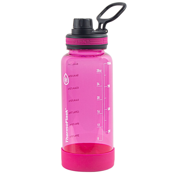 Thermoflask Motivational Drink Bottle 946ml 2 Pack Pink And Green Thermoflask Motivational Drink Bottle 946ml 2 Pack Pink And Green
