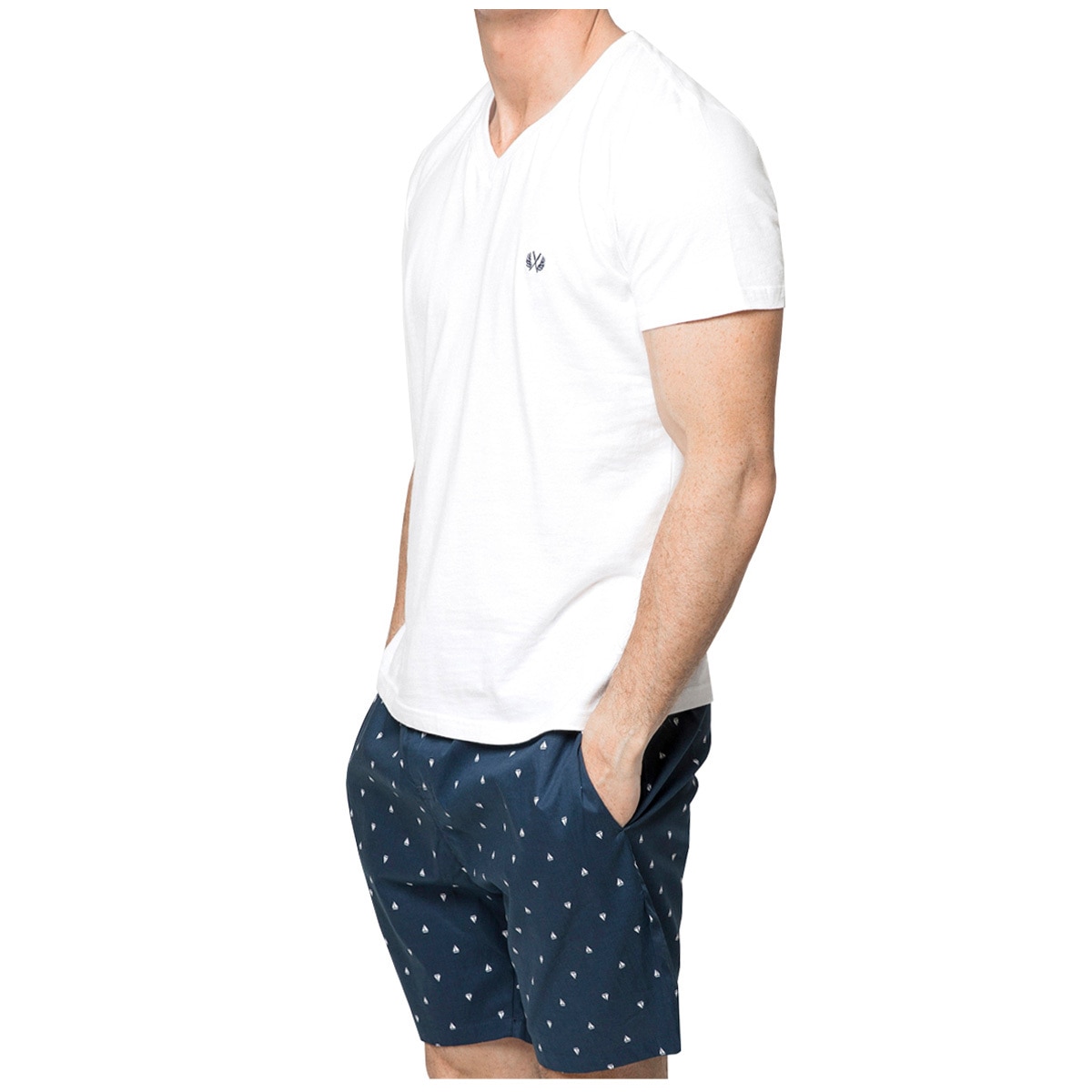 Coast Men's Sleep Set Summer - Navy Blue