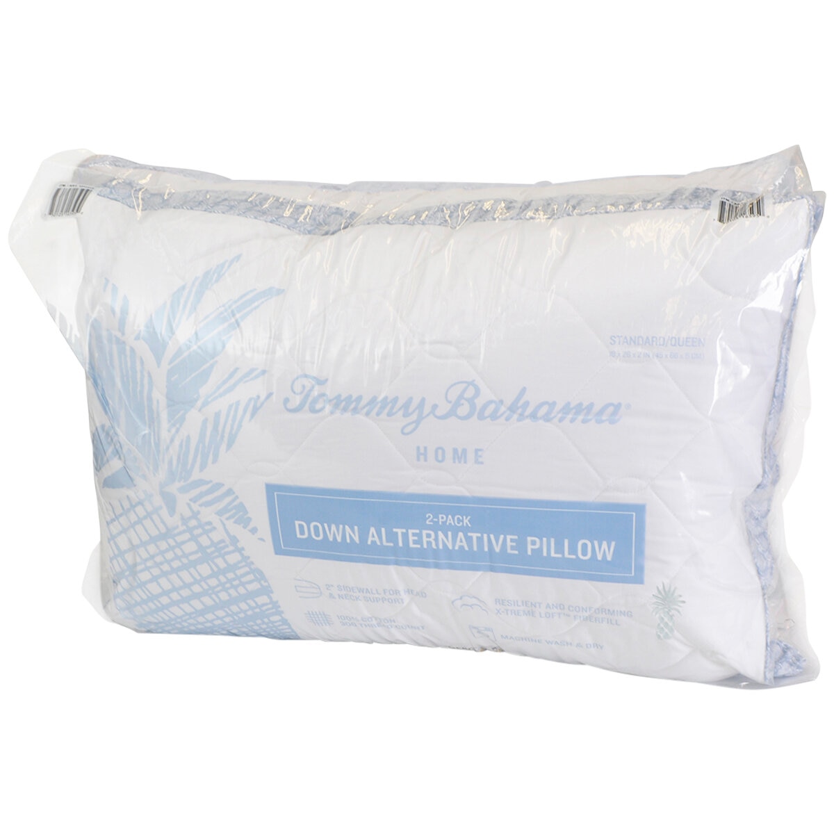 Tommy Bahama Down Alternative Pillows 2 Pack Pineapple Blue