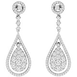 3.20ctw Diamond Teardrop Earrings
