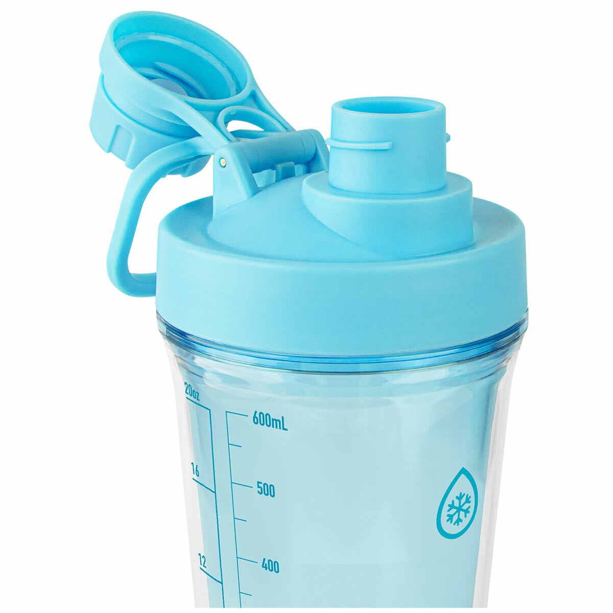 Thermoflask Tritan Shaker Spout Lid With Agitator 710ml 2 Pack Blue White