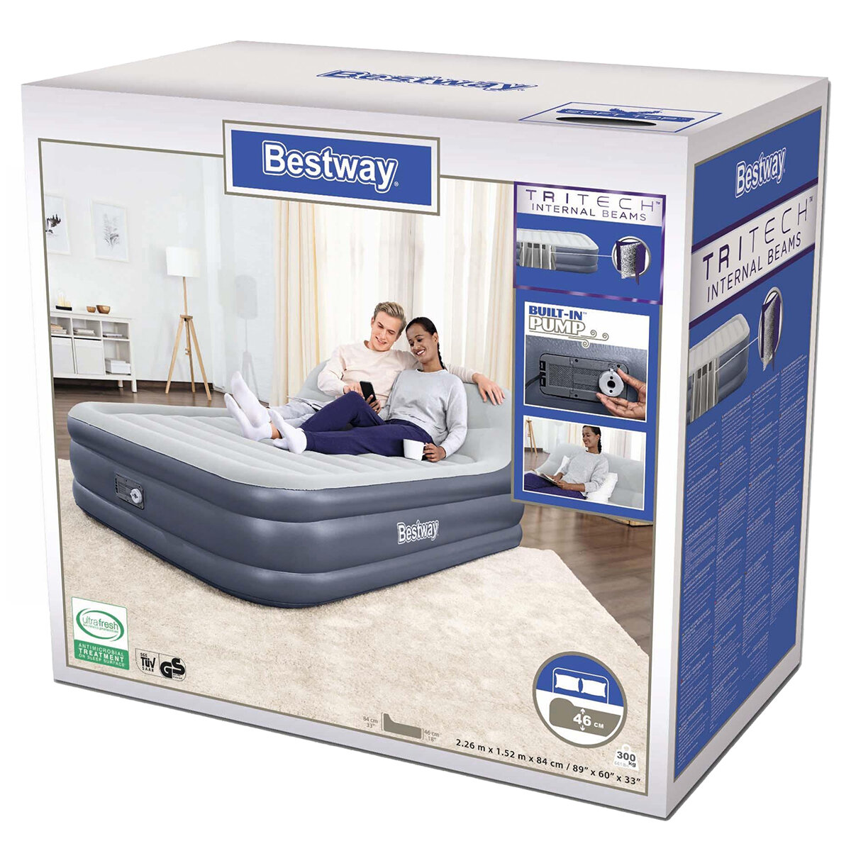 Bestway Tritech Queen Airbed With Built In AC Pump Cost