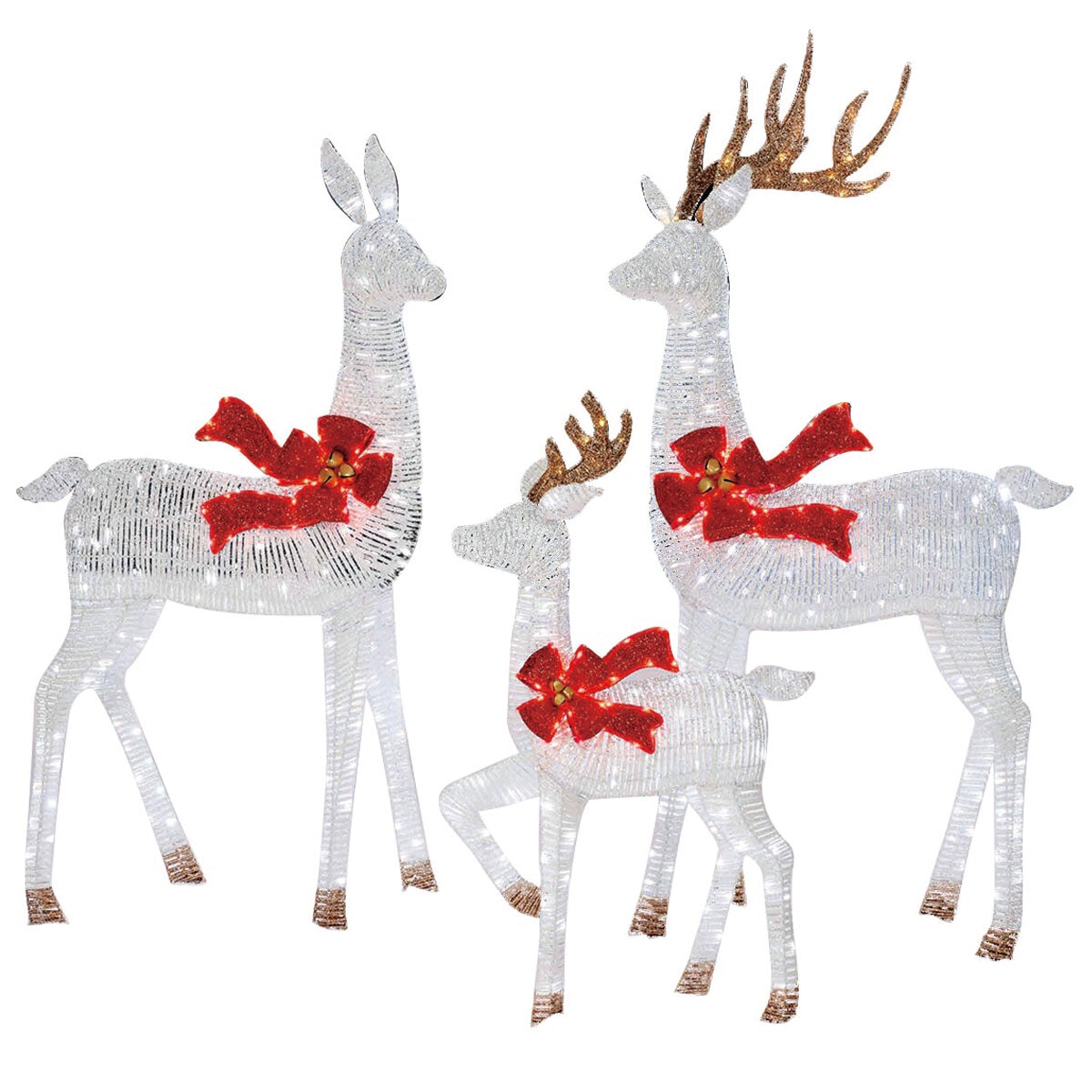 White Deer Family 3 Piece Set White Deer Family 3 Piece Set