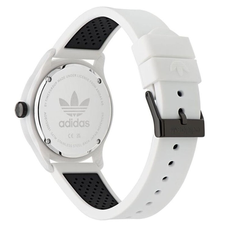 Adidas Originals Code One White Dial Silicone Strap Watch AOSY23030