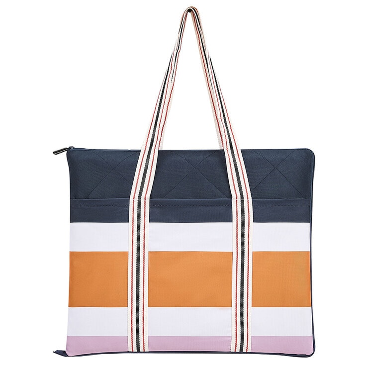 Hunter Outdoor Picnic Blanket Block Stripe Blue Multi