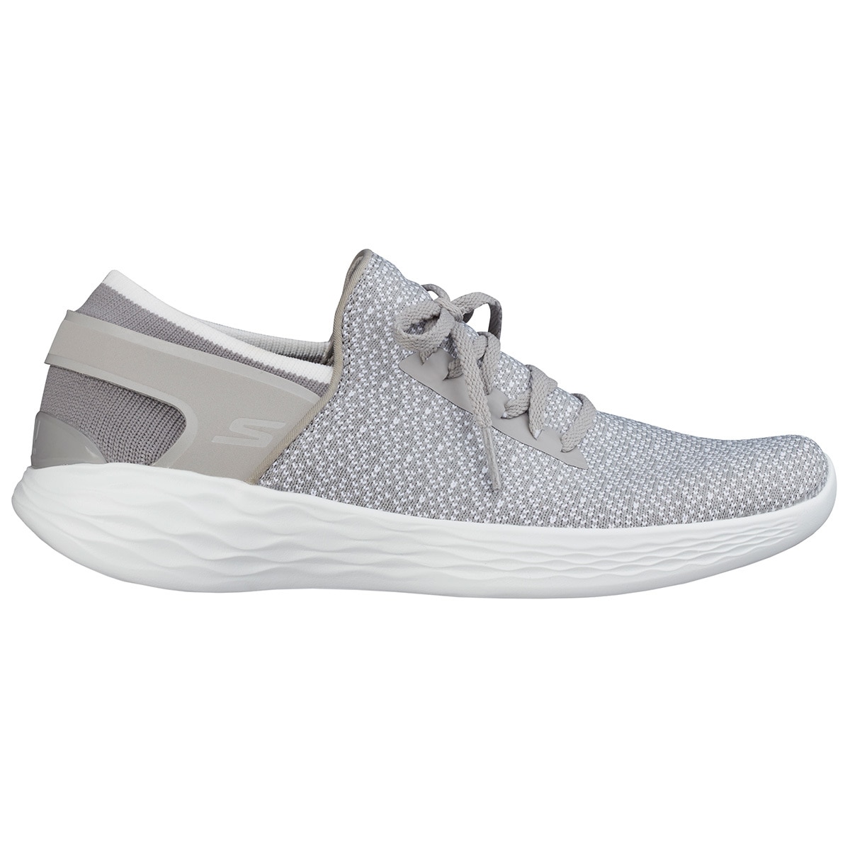 Skechers Knit Slip On Shoe - Grey