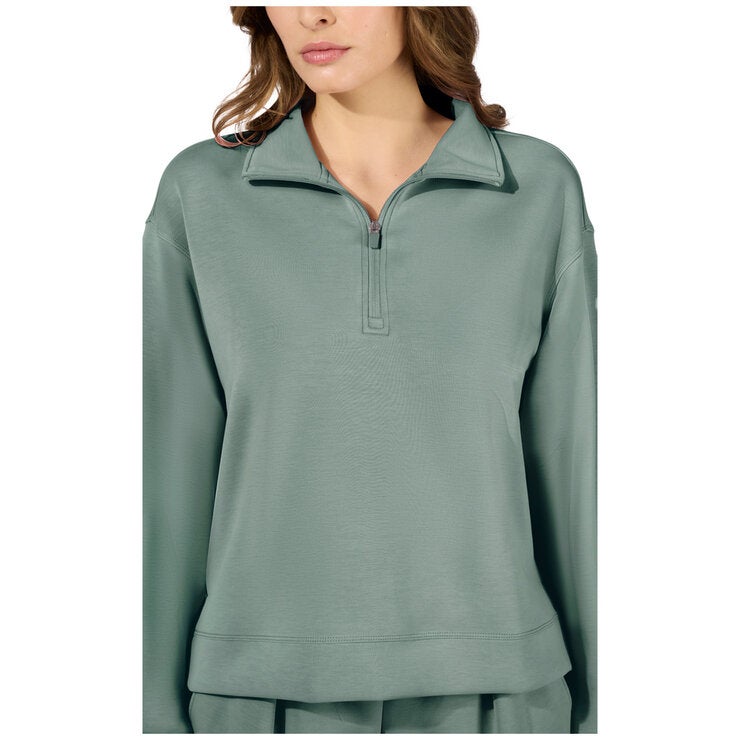 Reflex Women's Scuba Half Zip Top Green Reflex Women's Scuba Half Zip Top Green