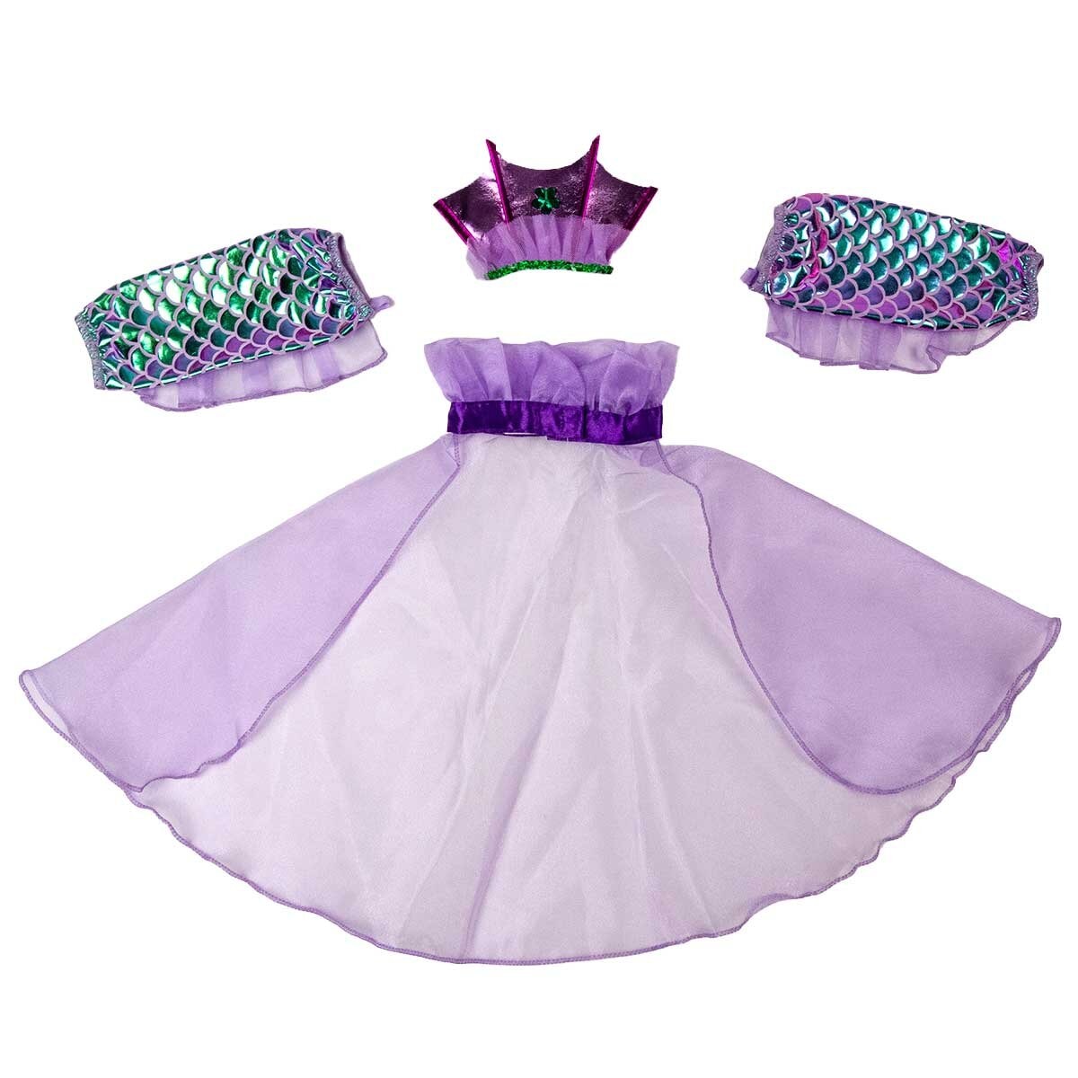 Teetot Princess Factory Costume Sparkly Coral Mermaid