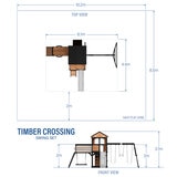 Backyard Discovery Timber Crossing Play Centre Swing Set