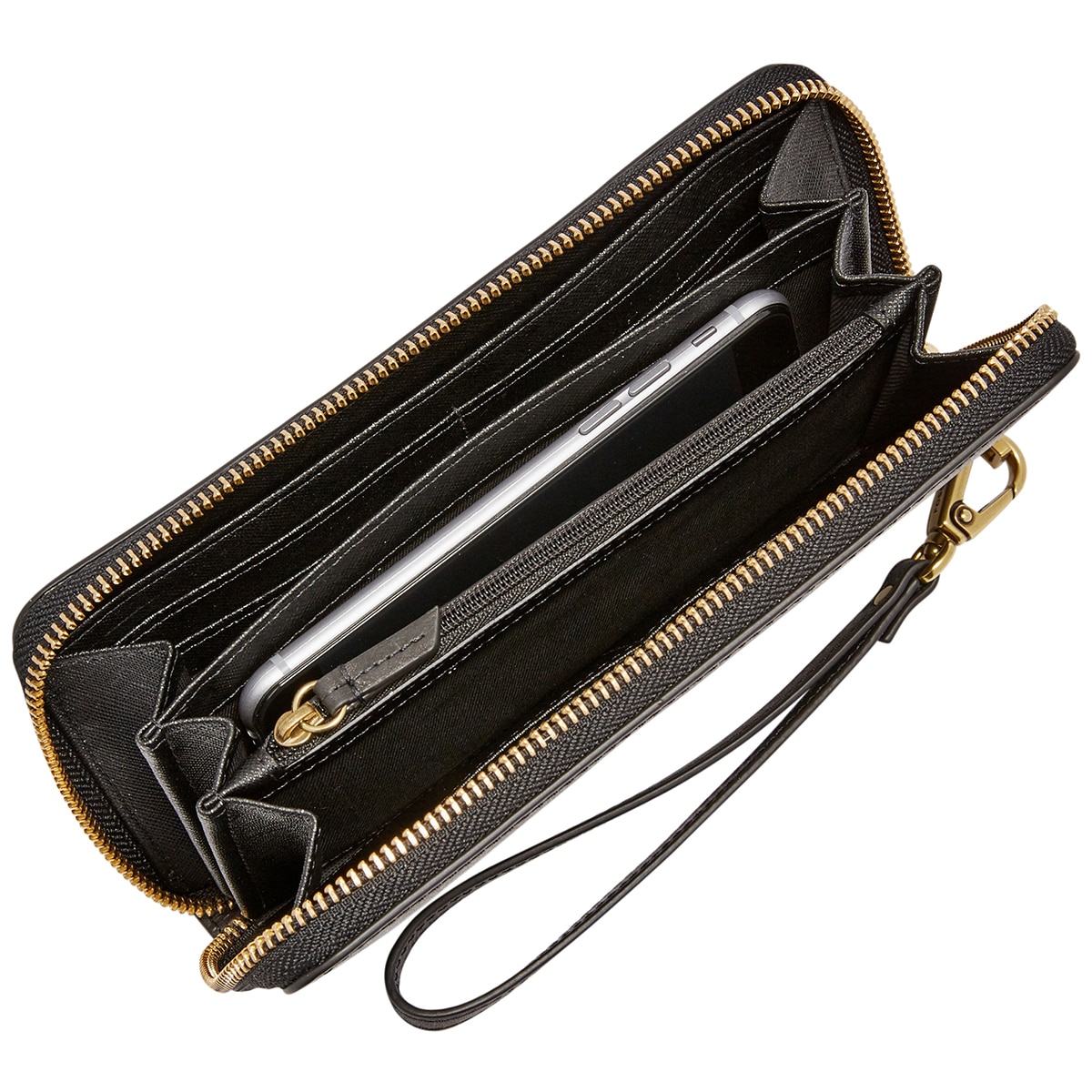 Fossil emma zip clutch on sale