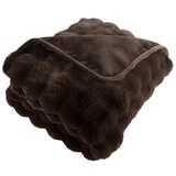 House & Home Bubble Faux Fur Throw 152cm x 177cm