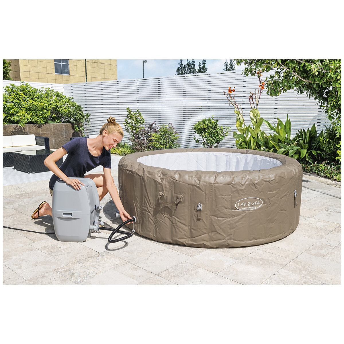 Lay-Z-Spa Palm Springs AirJet 1.96M x 71cm
