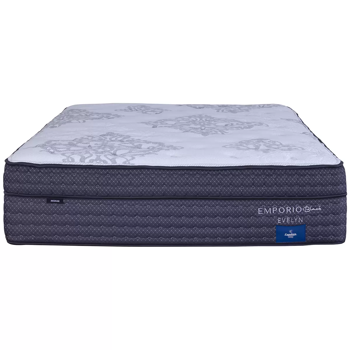 Comfort Sleep Emporio Black Evelyn King Mattress with Luna Floating Base