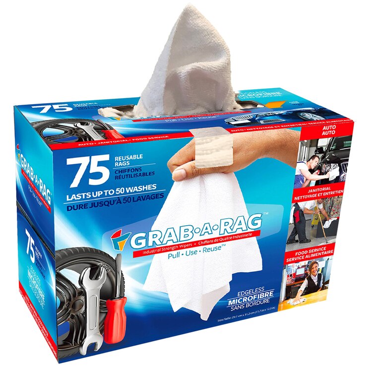 Grab a Rag Microfibre Cloth Dispenser 75pk Costco Australia