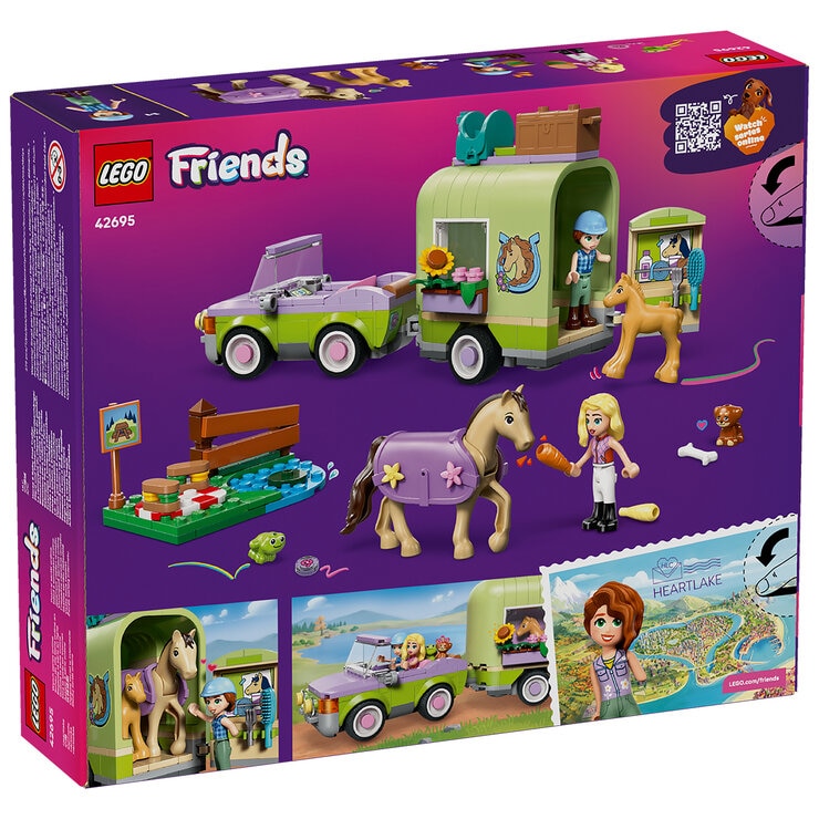 LEGO Friends Horse & Baby Foal Trailer 42695