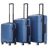 Tosca Matrix Range 3 Piece Luggage Set Blue