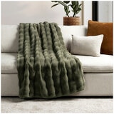 House & Home Bubble Faux Fur Throw 152cm x 177cm