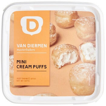 Van Diermen Mini Vanilla Cream Puffs 1.617kg