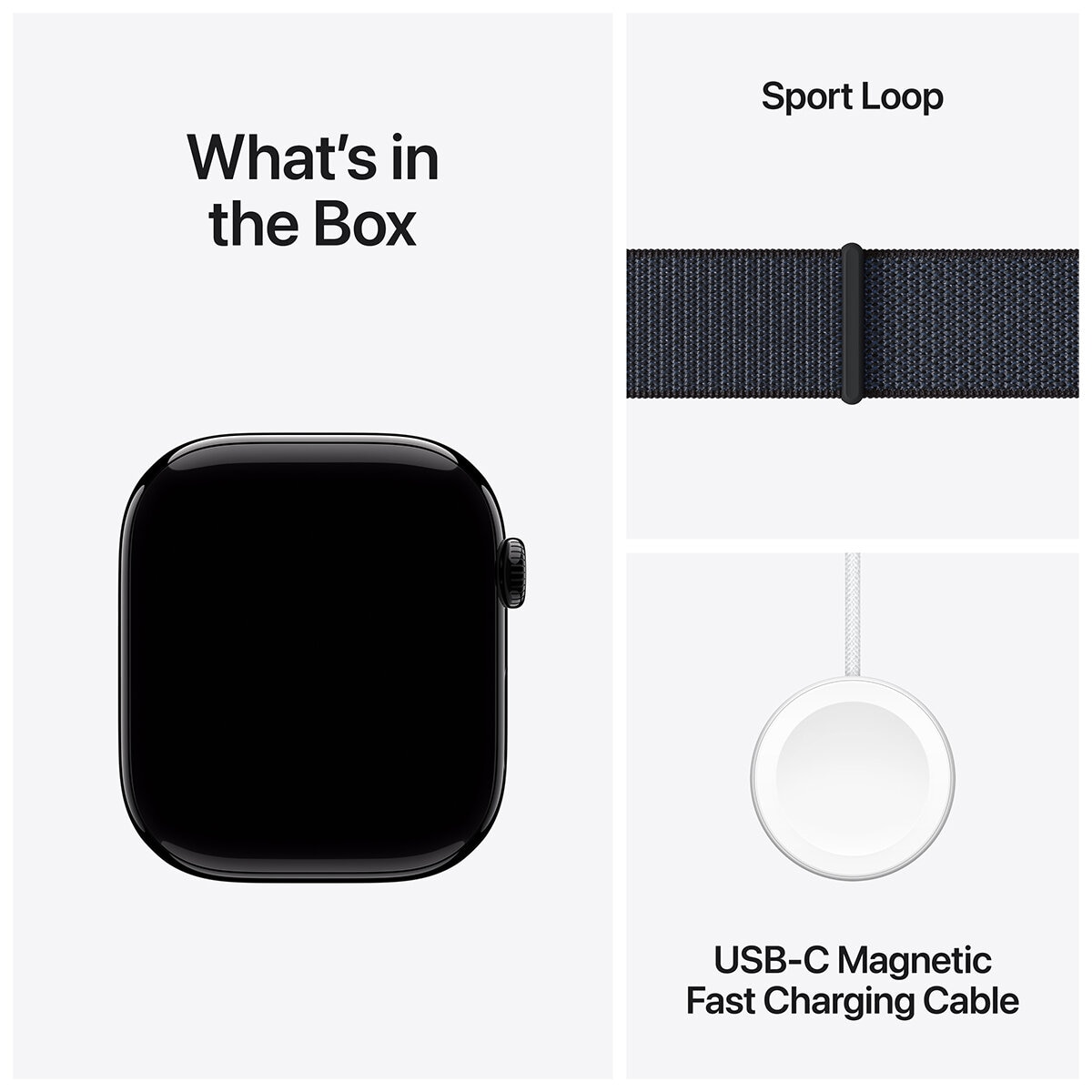 Apple Watch Series 10 GPS 46mm Jet Black Aluminium Case with Ink Sport Loop