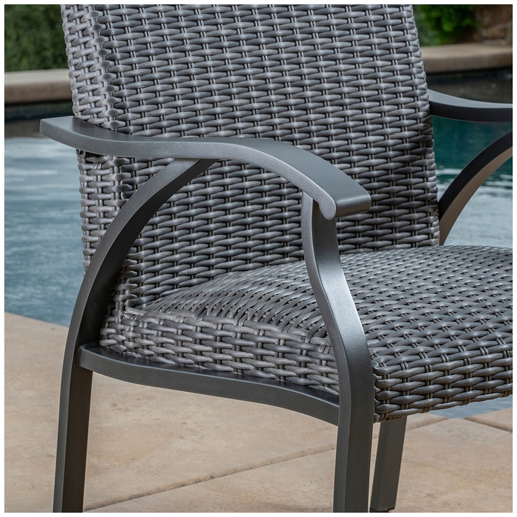 SunVilla Indigo Woven Dining Set 9pc Costco Australia