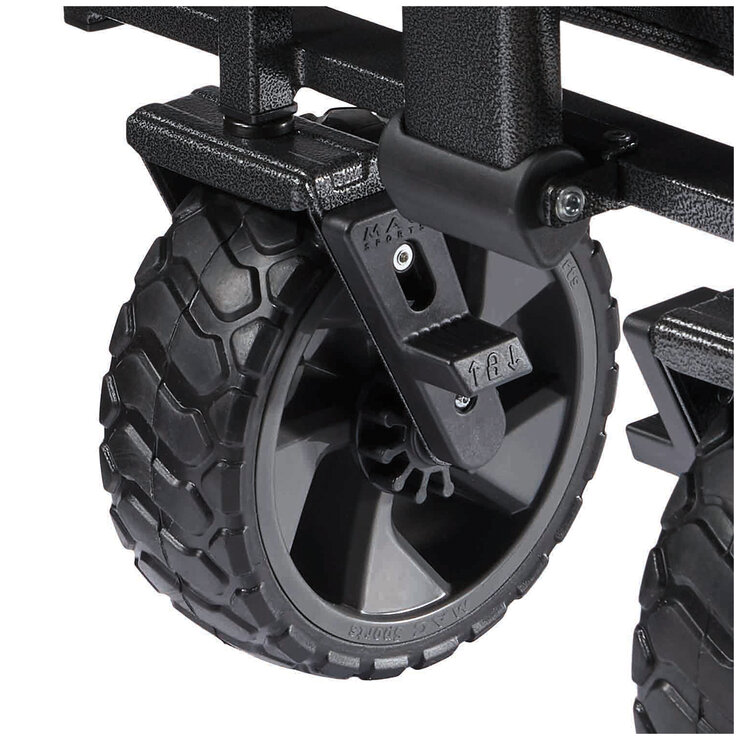 Mac Sports Deluxe Push Pull Folding Wagon with Brakes