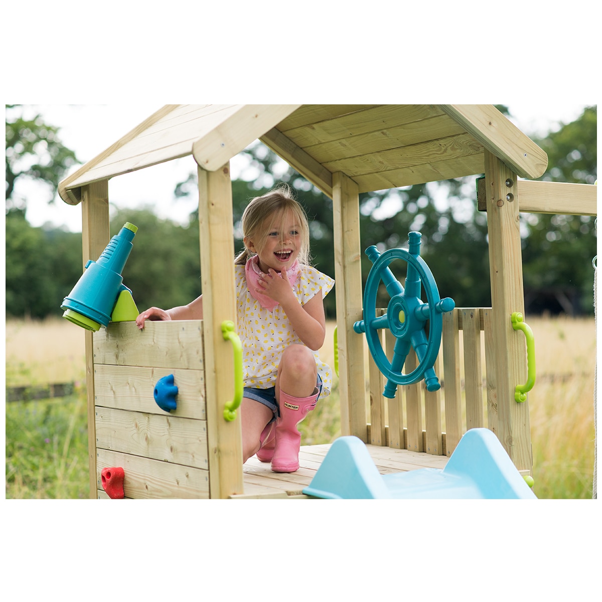 Plum Look Out Tower Play Center With Swings