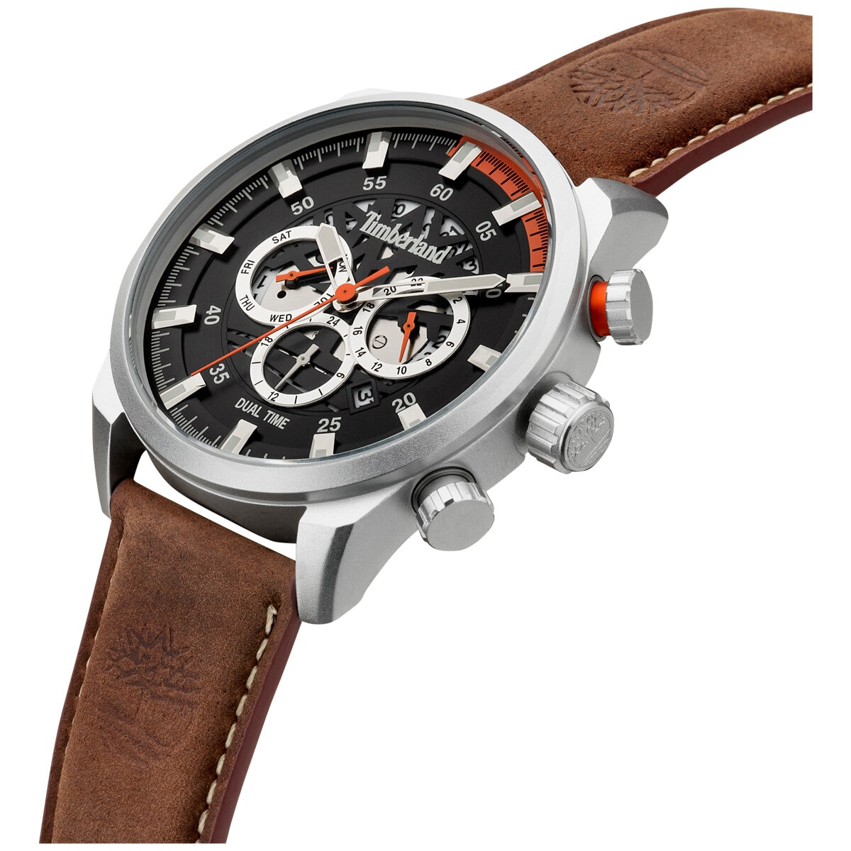 Timberland Mens Henniker III Silver Chronograph Watch TDW